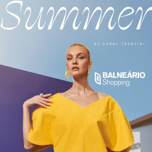 Top Carol Trentini é estrela da campanha de verão dos shoppings da Almeida Junior
