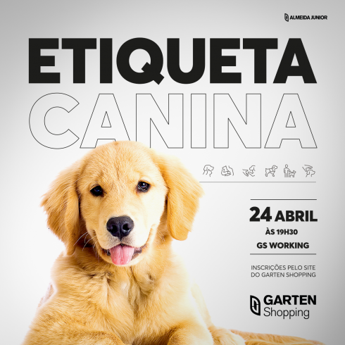 Participe do workshop de Etiqueta Canina no Garten Shopping