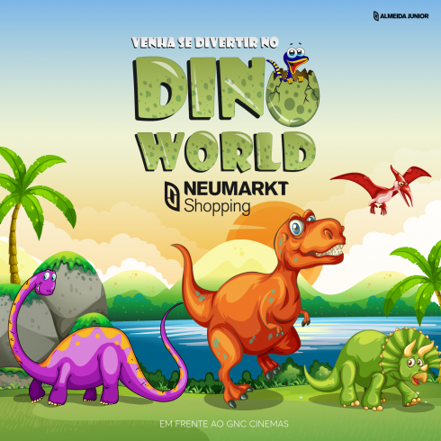 Novo espaço promete aventura jurássica no Neumarkt Shopping - Dino World