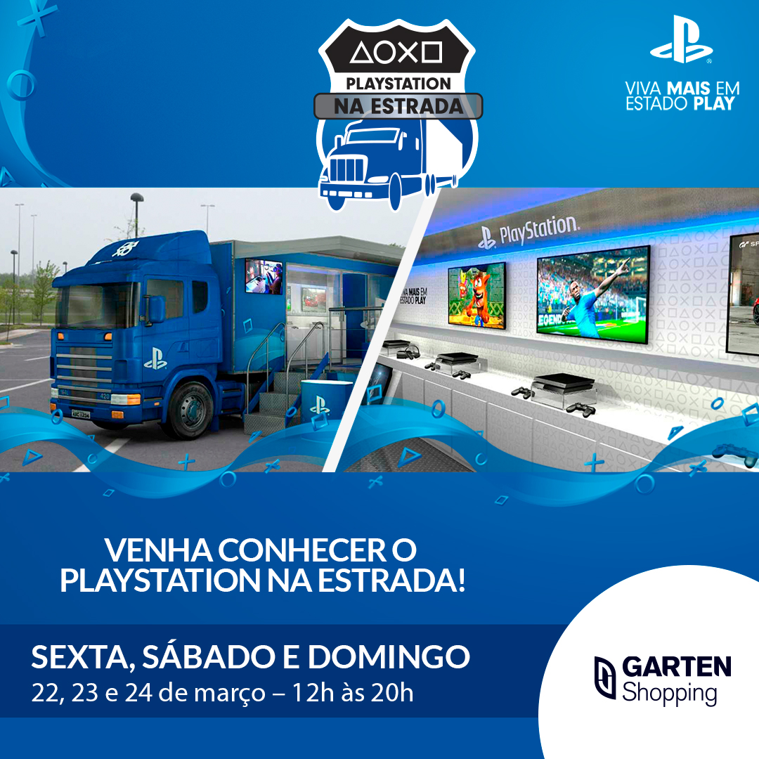 Caminhão com jogos gratuitos da Playstation chega ao