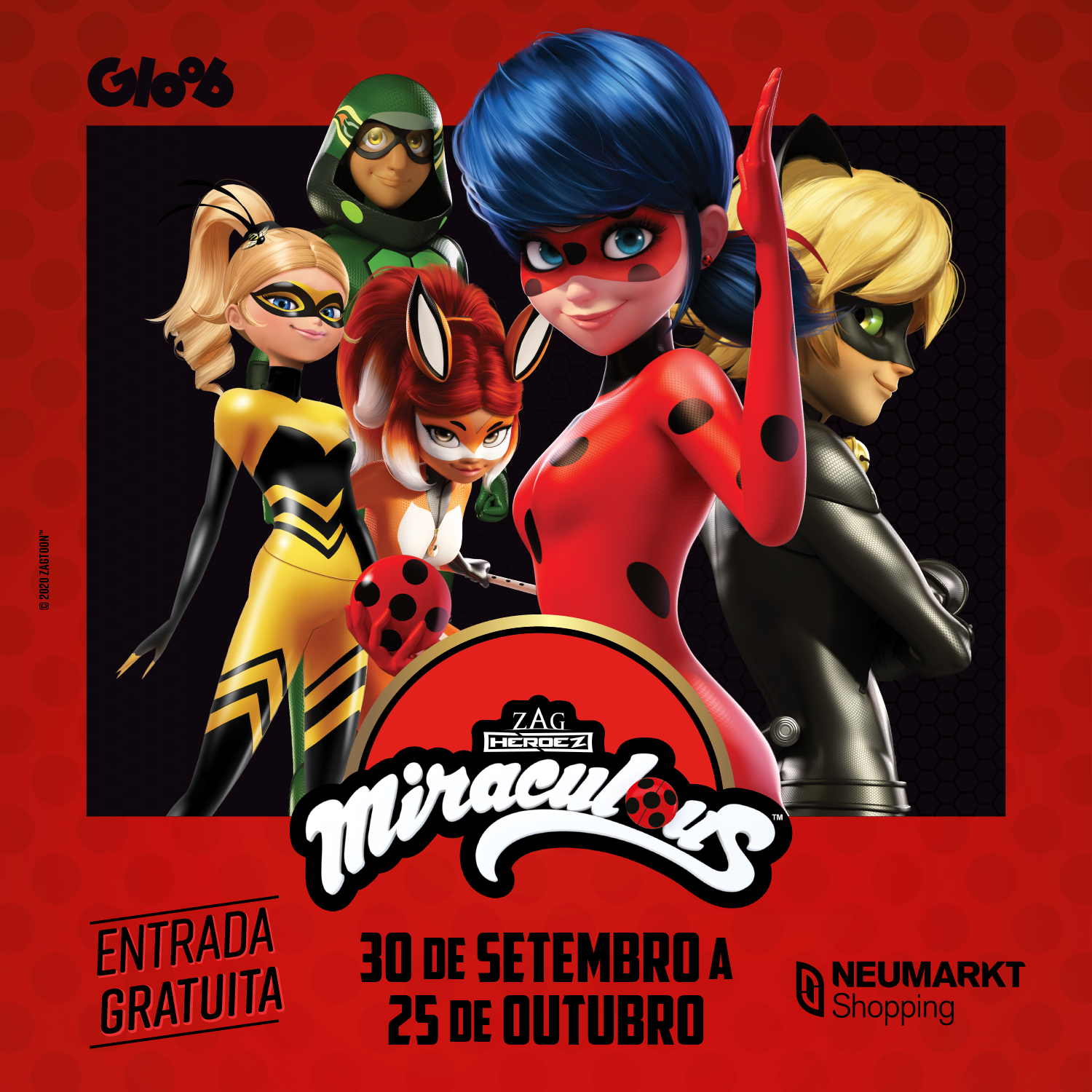 Evento Infantil Miraculous - Lady Bug - Acontece - Neumarkt Shopping